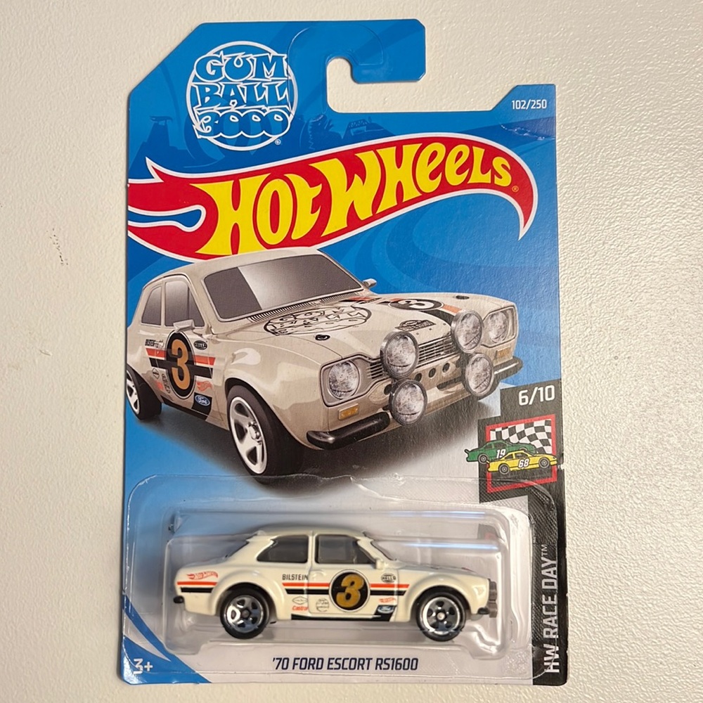 HOT WHEELS '70 FORD ESCORT RS1600 MATCHBOX
